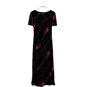 Talbot Women’s Black Floral Maxi Dress Size 10